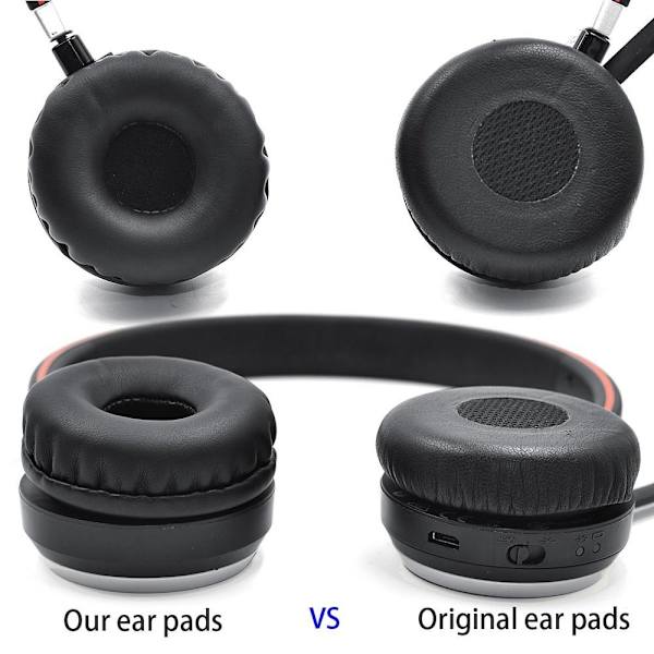 øreputer hodetelefonputer pads for Jabra evolve 20 20se 30 30II svart