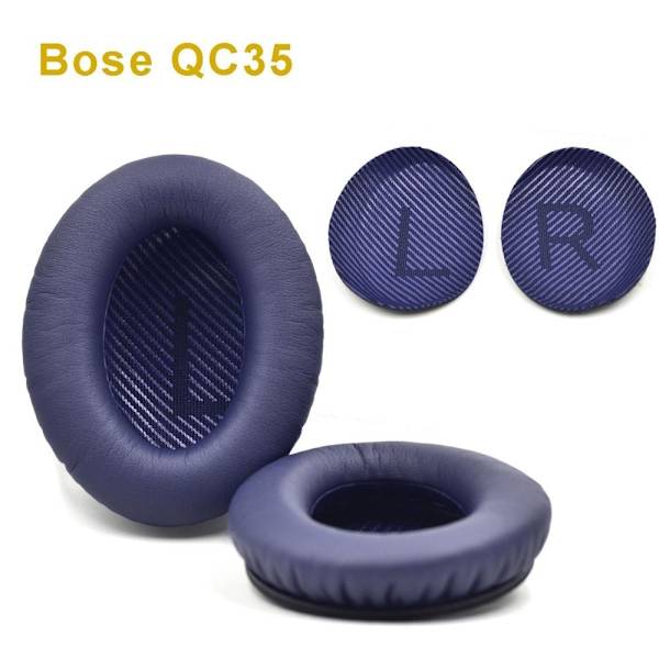 öronkuddar hörlurskuddar kuddar för BOSE QC25/15/2 AE2 Qc35 blå