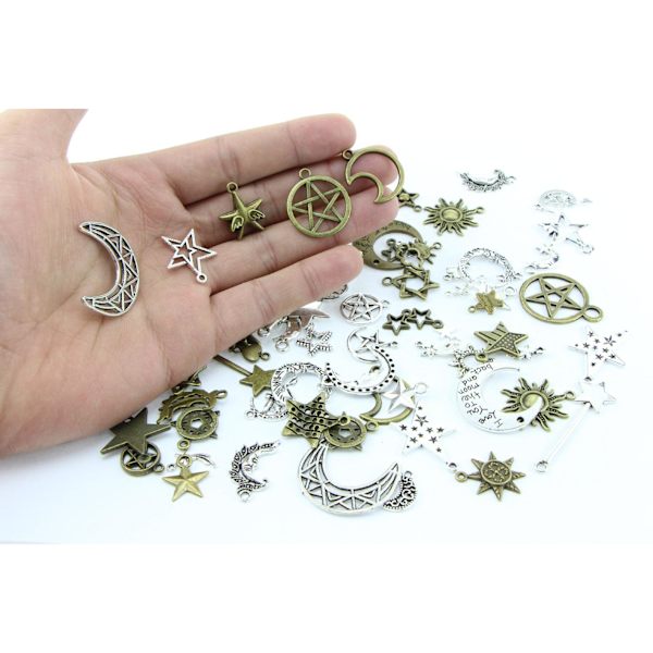 charms smykker øreringe diy pack 73 stk som på billedet