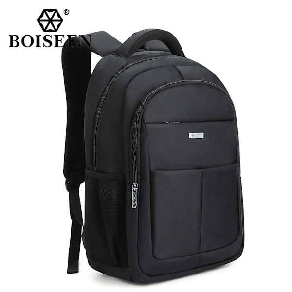 Boiseen Waterproof Business Laptop Ryggsäck för män - Resor och 6646-7 svart