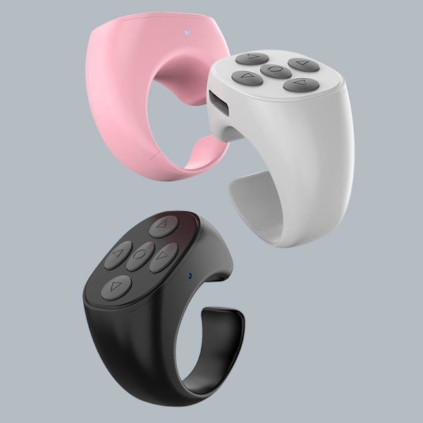 Bluetooth-kaukosäädin puhelimelle: TikTok Ring Light, E-kirjan sivun kääntäjä vaaleanpunainen