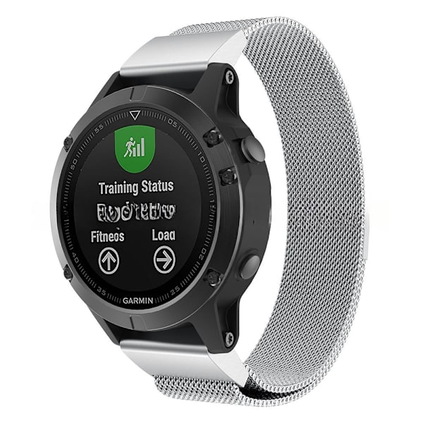 armbånd stål Garmin Fenix ​​7/6/5/945 22mm sort