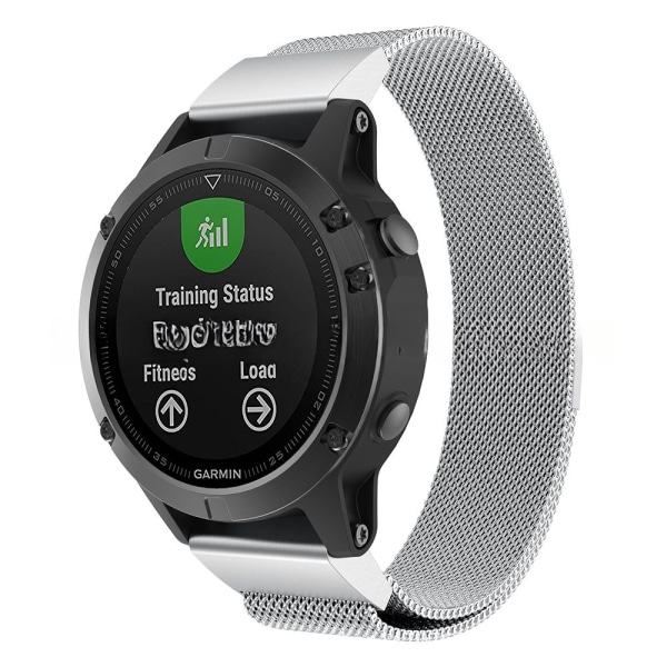 armband stål Garmin Fenix 7/6/5/945 22mm svart
