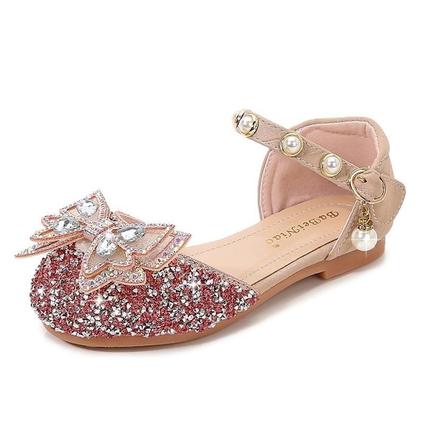 elsa prinsess skor barn flicka med paljetter rosa 19cm / size29