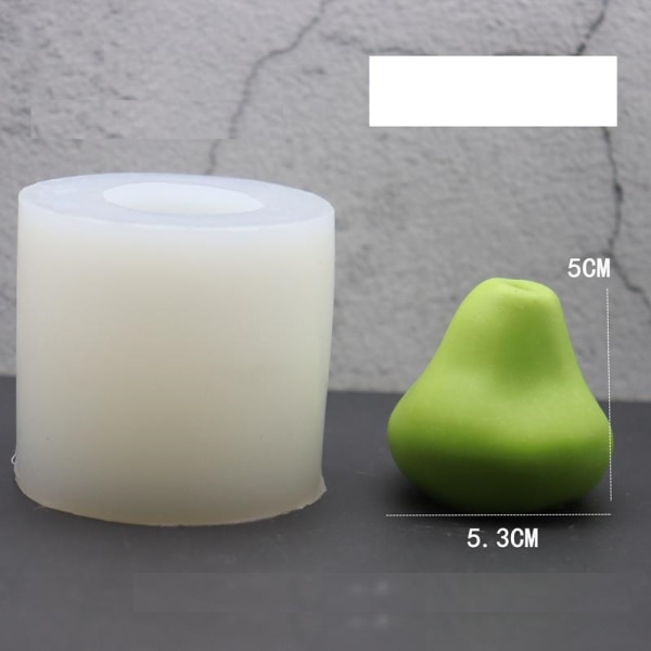 ljusform ljusformar DIY silikonform stearinljus 3D päron