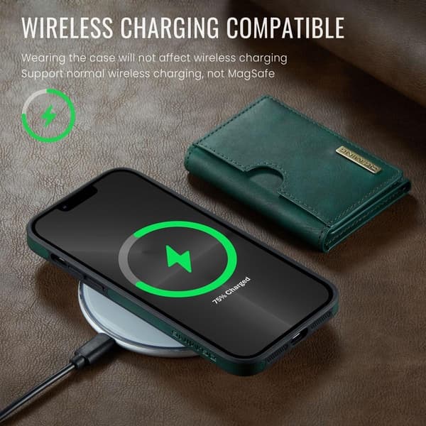 (För iPhone 12 / iPhone 12 Pro) DG.MING M6 Serien Magnetiskt Plå grön