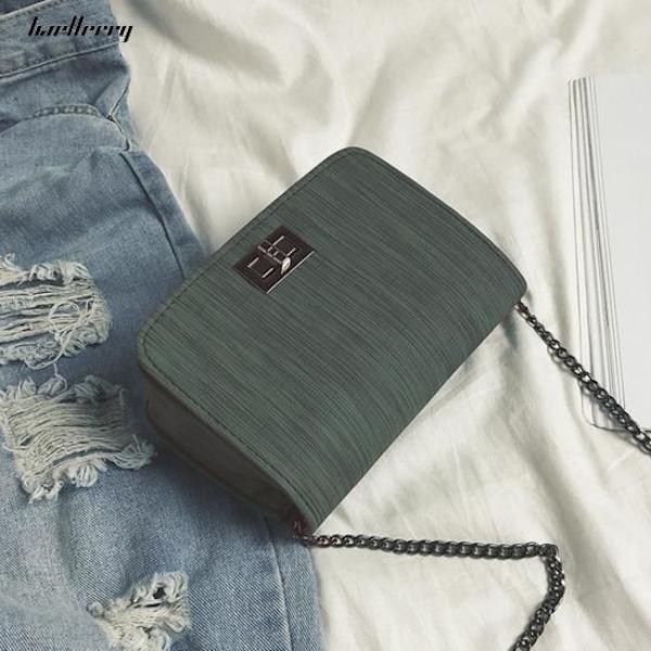 Läderväska Axelremsväska Crossbody-påse Rosa