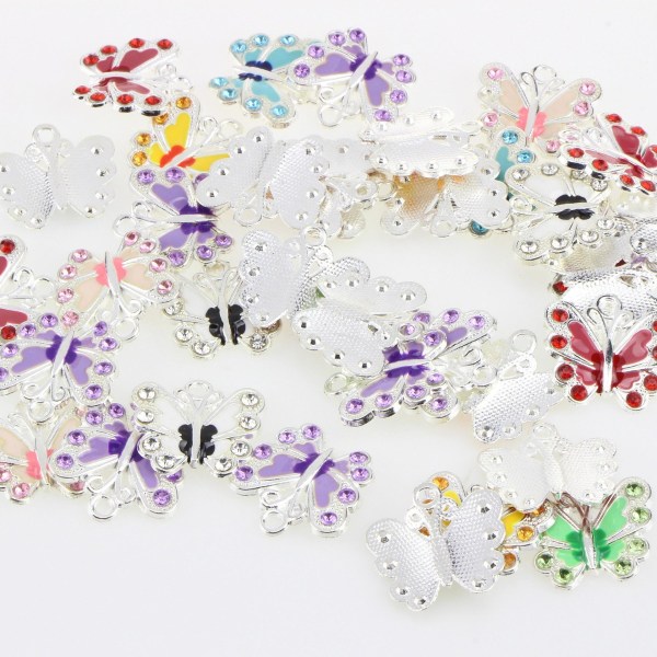 charms smykker øredobber DIY pakke 50 stk hvit
