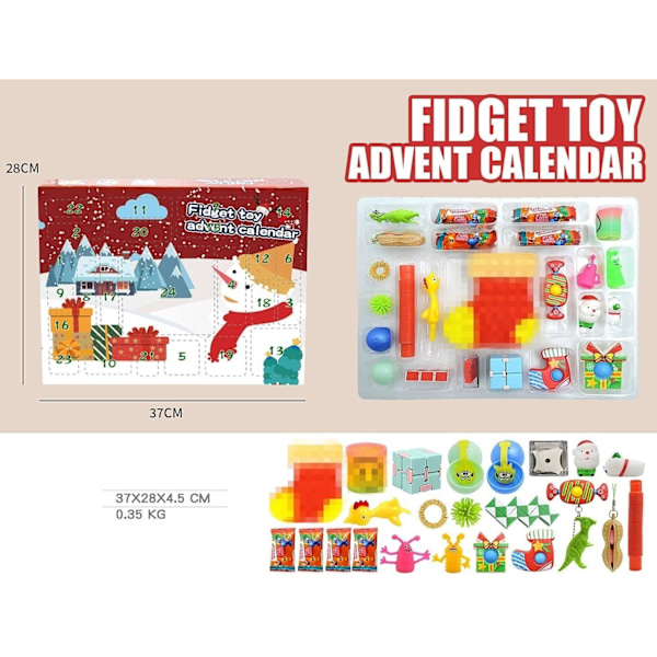 adventtikalenteri joulukalenteri fidget lelupakkaus / setti