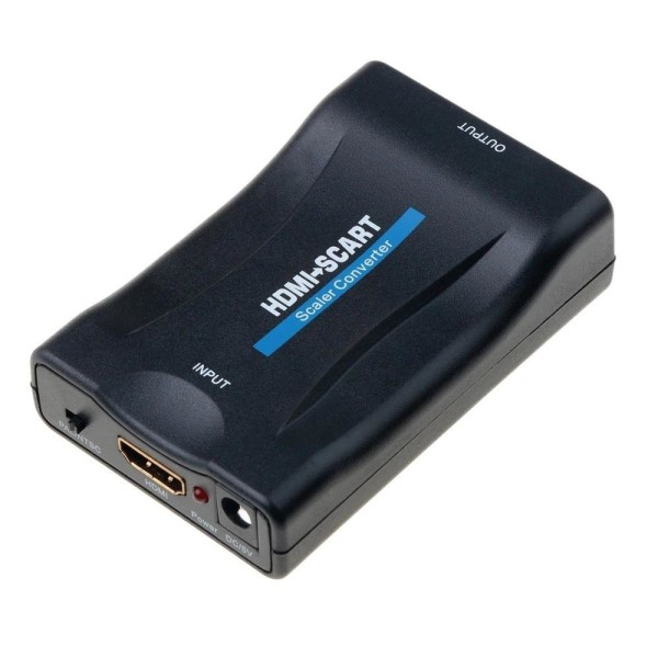 HDMI TILL SCART adapter omvandlare med USB sladd, 1080P