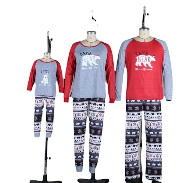 julkläder julpyjamas familj pyjamasbyxor jultröja pyjamas set barn 3