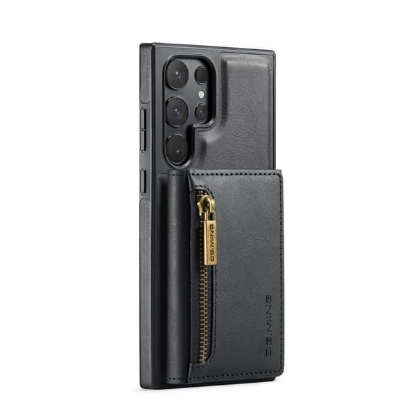 (För iPhone 16 Pro) DG.MING M5-serien avtagbart plånboksfodral m lila