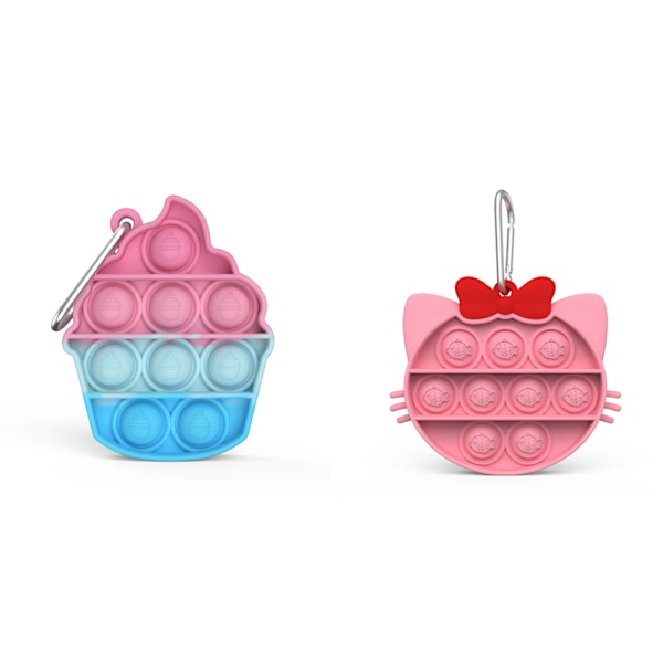 mini pop it fidget toys leksak sensory 2 st