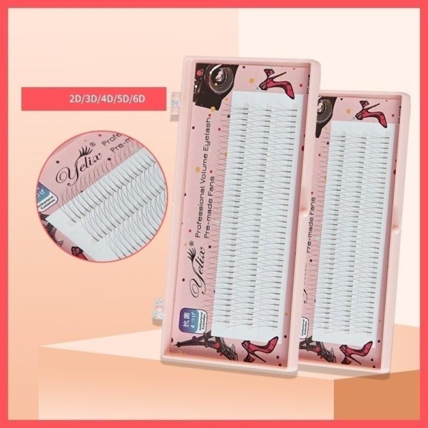 Eleganta Yelix Premium Fransar/fransförlängning/lashes Pack 0.07C-2D 11mm