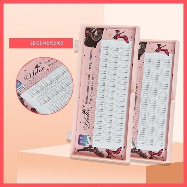 Eleganta Yelix Premium Fransar/fransförlängning/lashes Pack 0.07D-3D 12mm