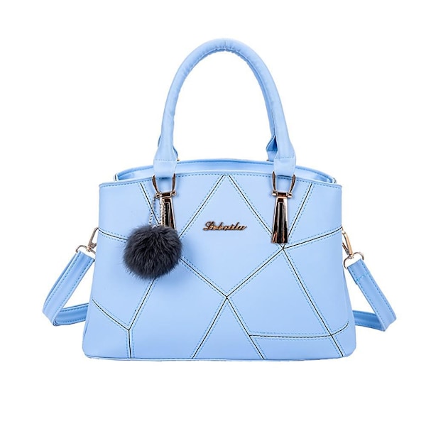 Kvinnors lyxiga tygväska Axelväska Messenger Bag Wild handväska Violett
