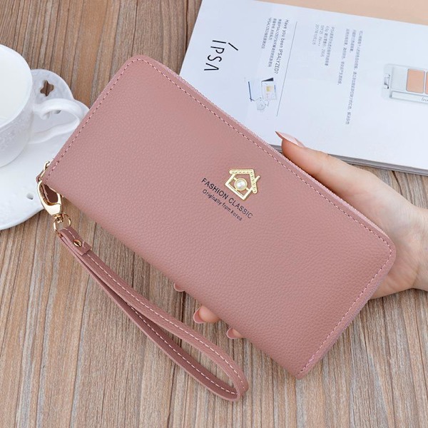 Baellerry Simple Women Käsilaukut PU-nahkainen Clutch Laukut Fashion F vaaleanpunainen 19,5 cm * 10 cm * 2,8 cm