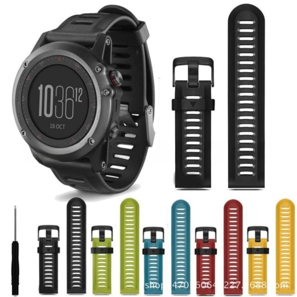 armbånd silikon Garmin Fenix ​​3 fenix 7x/5x grå