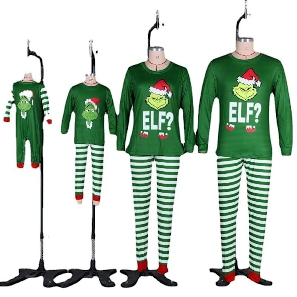 Juletøj Julepyjamas familie pyjamasbukser Julesweater pyjamassæt isä M