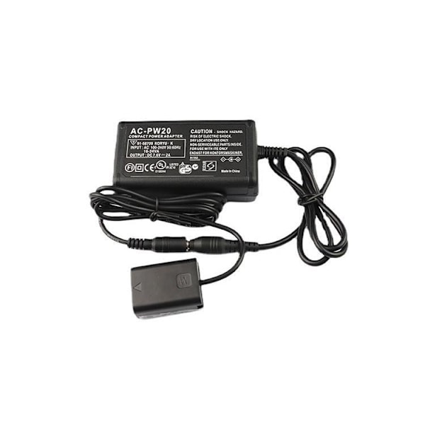 AC-PW20 Sony NP-FW50 Batteribyte Nettil adapter til kameraer sort sat i tre dele