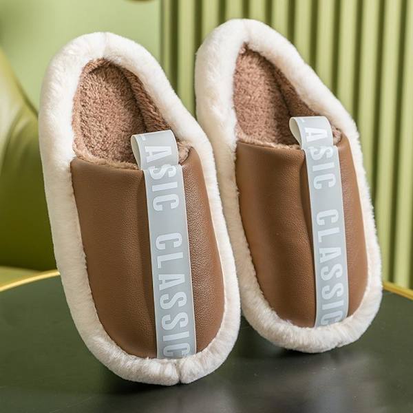 mjuktofflor morgontofflor tofflorna faux fur tofflor kaffe 44-45 (insida 28cm)