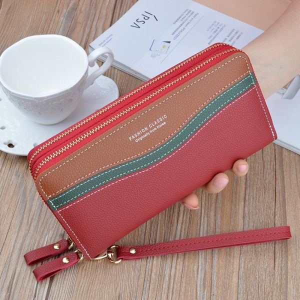 Baellerry Naisten käsilaukut PU-nahkainen clutch laukut Muoti Puhelinlaukku punainen 19,5 cm * 9,5 cm * 4 cm