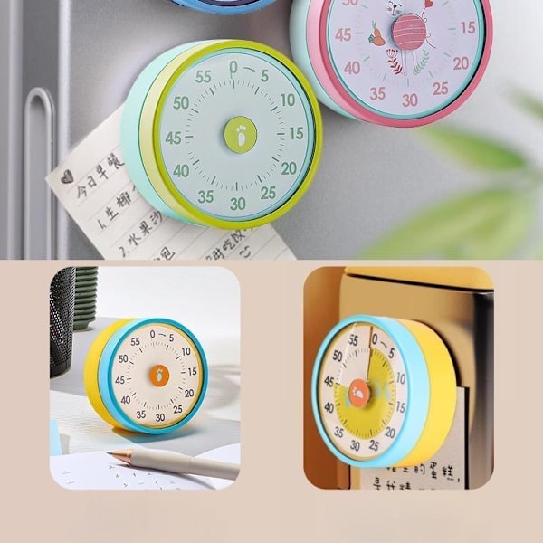 visuell timer 60min kökstimer rosa