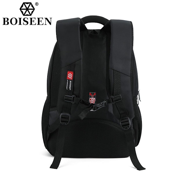 Boiseen Business Laptop Rygsæk til Mænd Casual Travel School Ba sort