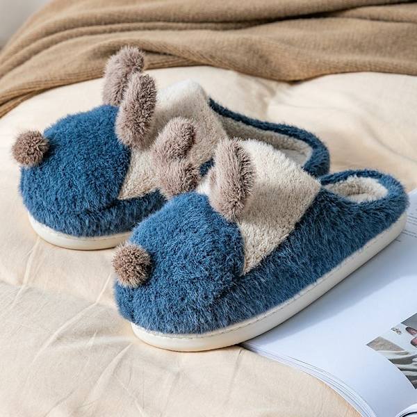 fluff hjemmesko varme hjemmesko sininen 42-43 (sisä 27 cm)