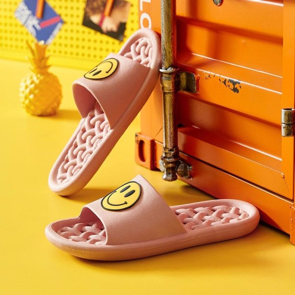 smiley hjemmesko slider sandaler sko mænd kvinder massage hjemmesko vaaleanpunainen 39/40 c094 | rosa | | Fyndiq