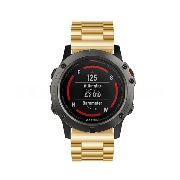 rannekoru teräs Garmin Fenix ​​​​5x 5x hopea