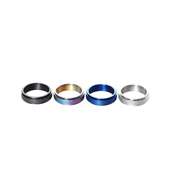 anti-ångest spinner fidget roterande ring ringar Size10/19.8mm