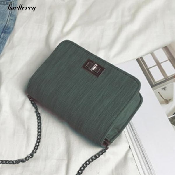 Läderväska Axelremsväska Crossbody-påse Rosa