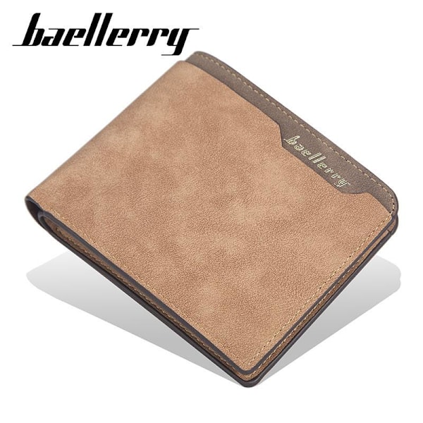 Baellerry Super Thin Casual miesten lompakot Bifold korttikotelo Br tummaa kahvia