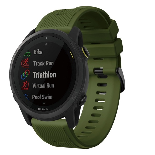 armbånd silikon Garmin Forerunner 745 venu 3/2 oransje