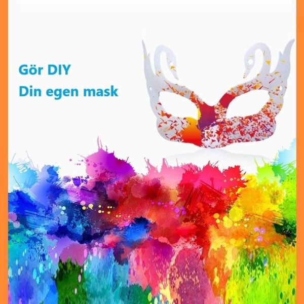 Mask diy måla ansiktsmask djurmask face masker maskerad för hall Rådjur