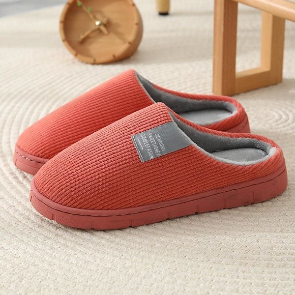 fluff tofflor varma tofflor innetofflor orange röd 40-41 (insida 26cm)