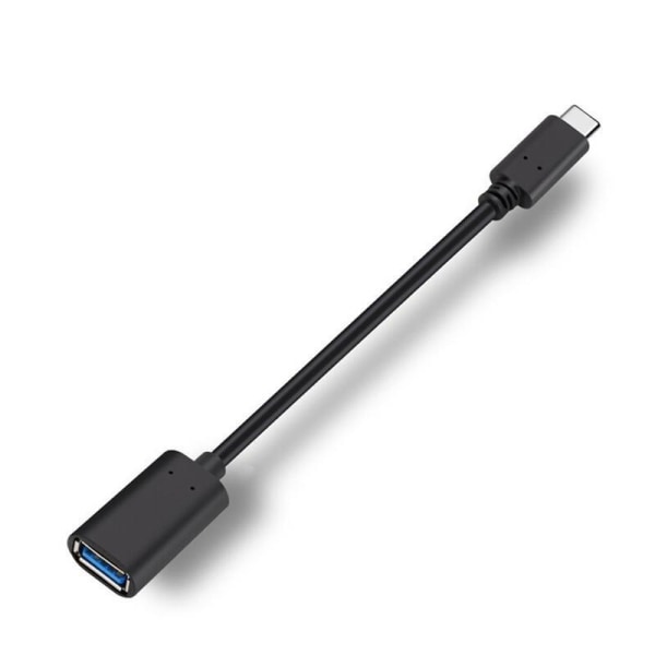 USB-C 3.1 - USB-A OTG-sovitin, musta