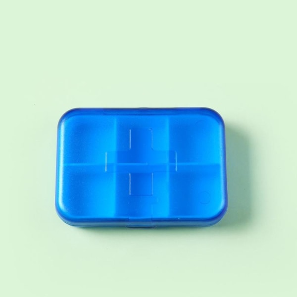 medisindose pilleboks medisinboks pillestativ 6 rom blå