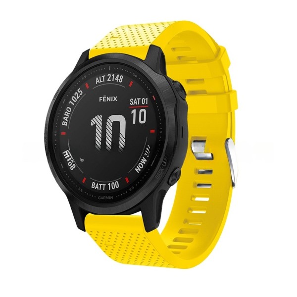 armbånd silikon Garmin Fenix ​​​​7s/6s fenix 5s gul