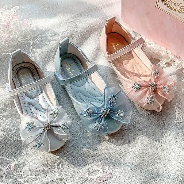 elsa prinsessa kengät lapsityttö paljeteilla hopeanvärinen 20,5 cm / koko 34