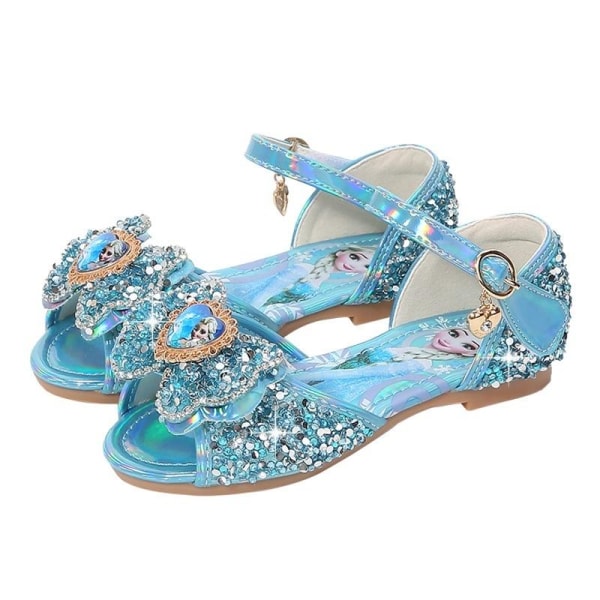 prinsessesko elsa sko børnefestsko blå 19 cm / størrelse 29
