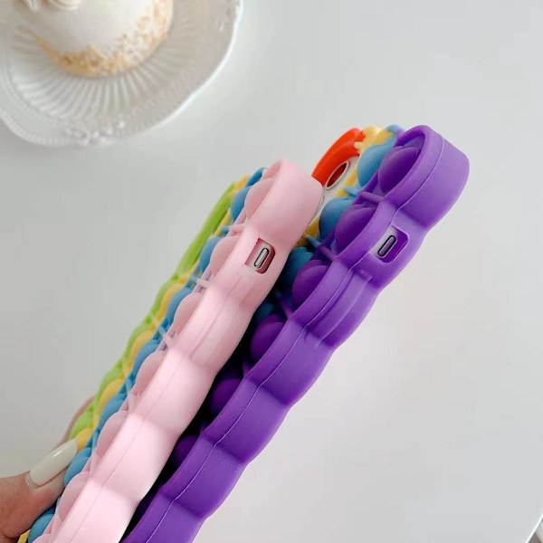 fidget toys pop it lila skal/fodral för iPhone 12 / 12 PRO