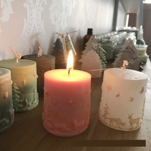 kynttilän muotit sytytä kynttilät tee-se-itse muotit silikonimuotissa joulu helpotus