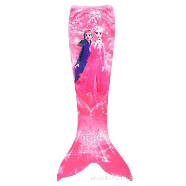 baddräkt med kjol mermaid tail swimsuite flicka röd 110