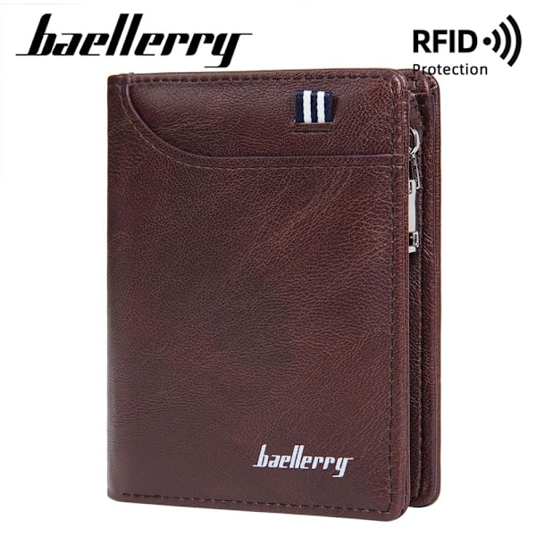 Baellerry Slim RFID-blokerende tegnebog til mænd med flere kortlommer sort
