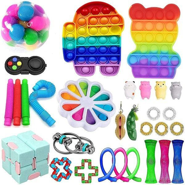 fidget toys pop it stressbollar fidget toys pack/set 30 st