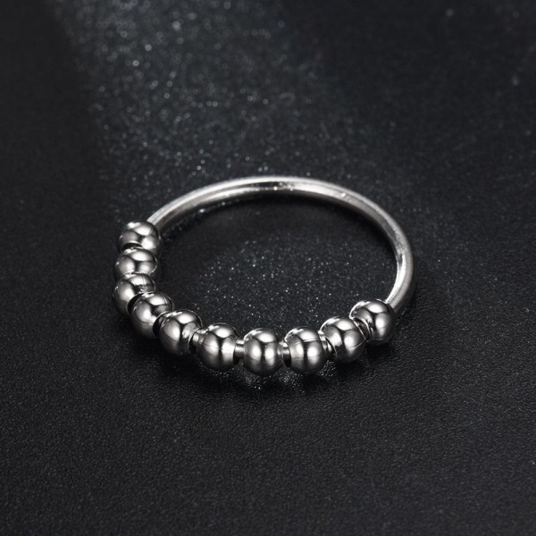 anti-ångest spinner fidget roterande ring ringar Size7/17mm