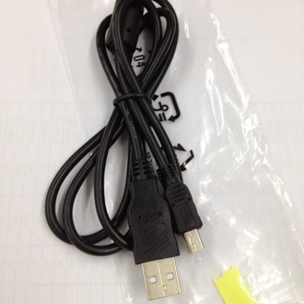 GoPro Hero2/3/4 USB-laddningskabel Datakabel för kamera 1 meter T-port med magnetring