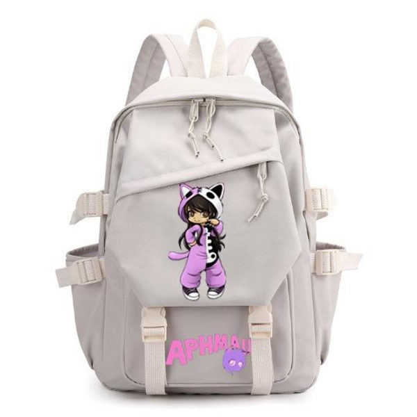 Aphmau ryggsäck barn ryggsäckar ryggväska 1st beige
